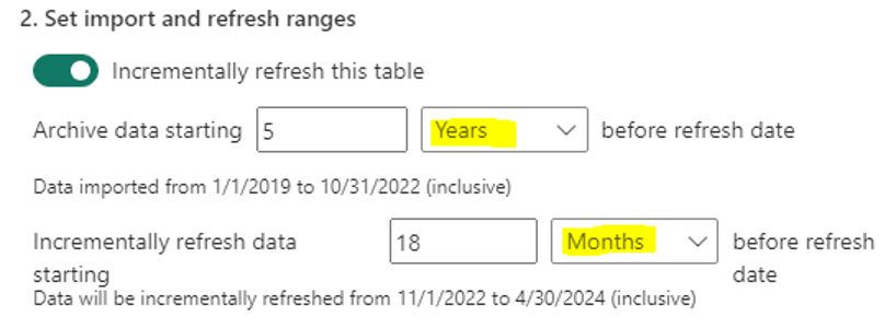 Set import and refresh
