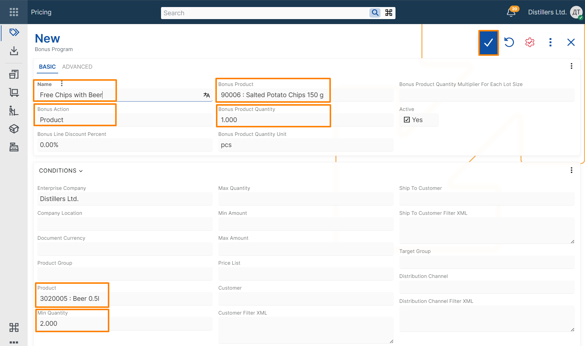 Create Product Bonus Program