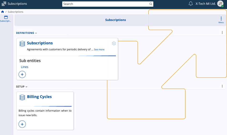 Subscriptions Subscriptions | ERP.net Tech Docs