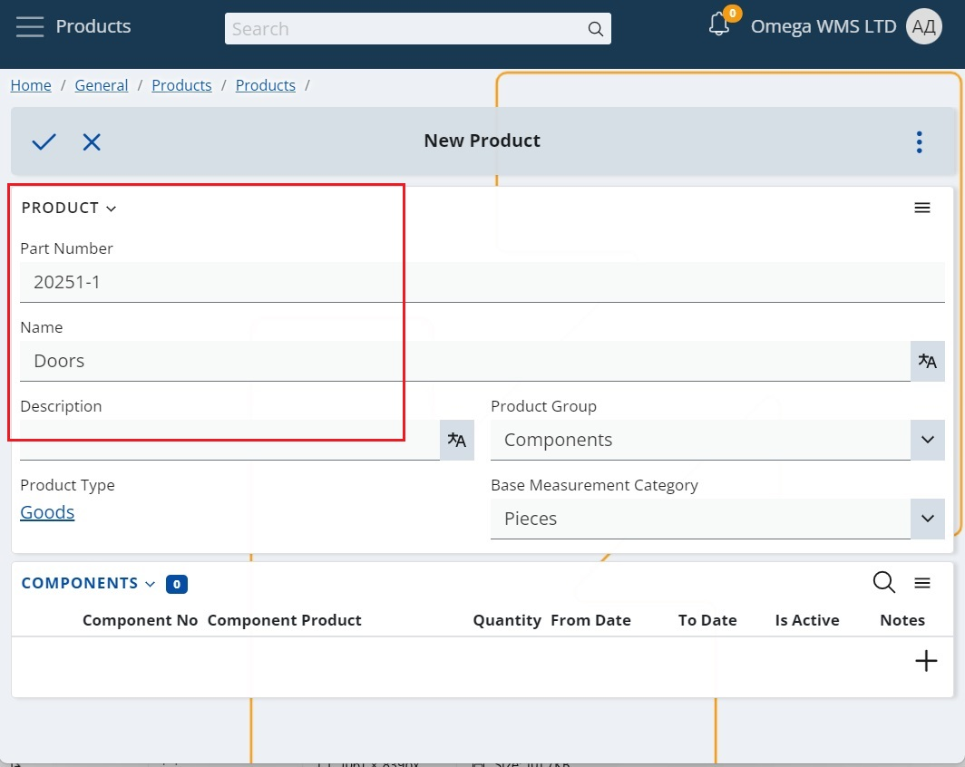 Component Product