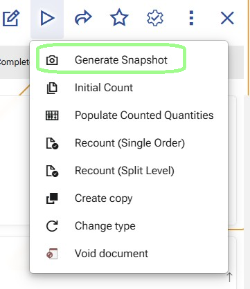 Generate Snapshot