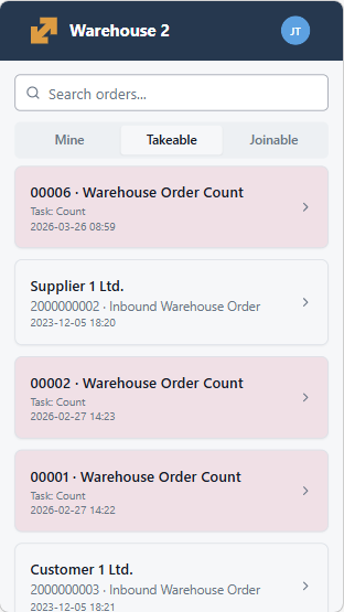 Orders List