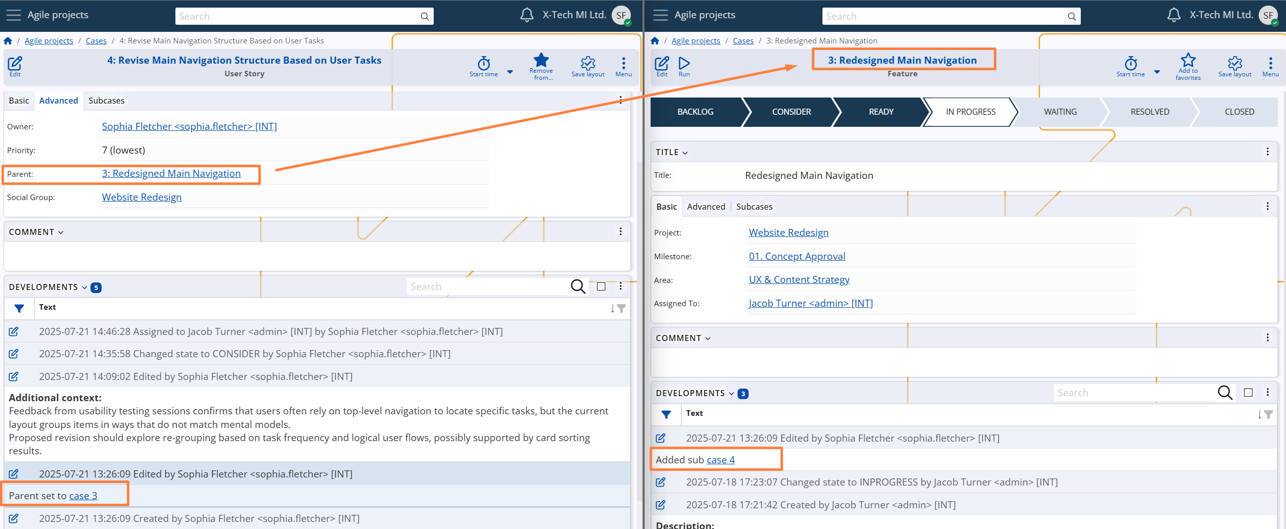 Developments On Parent Change