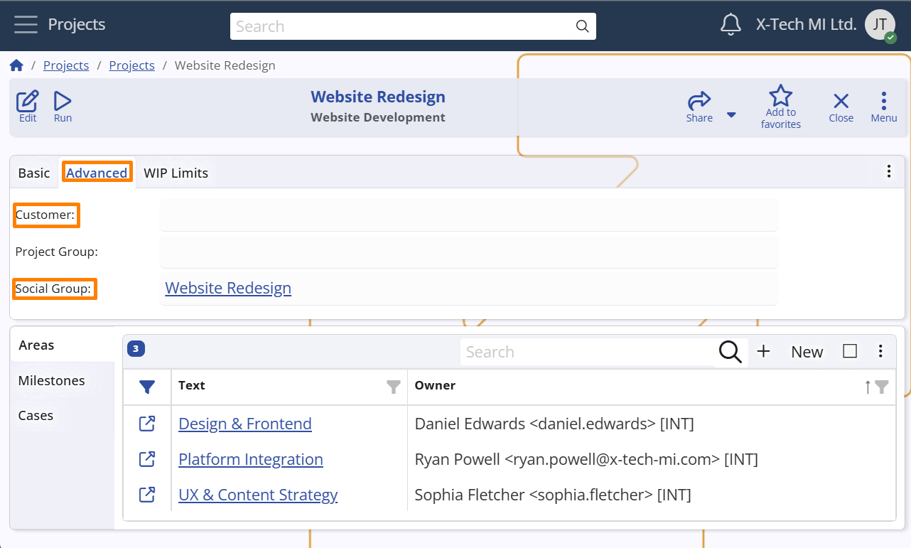 Project Responsibility