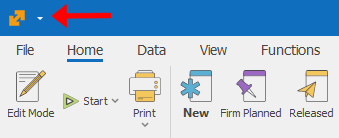 Command ribbon | ERP.net Windows Client