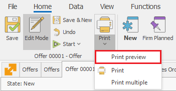 Print icon