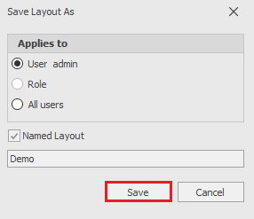 Save Layout As